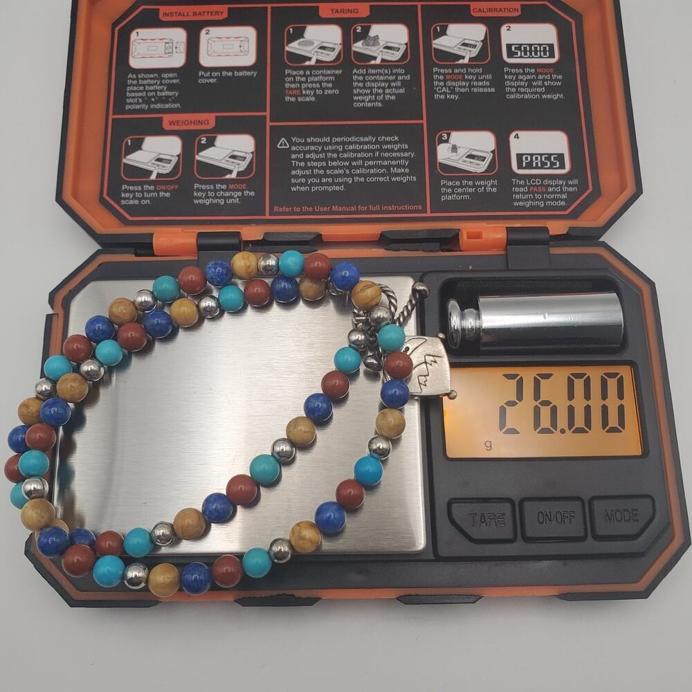 Carolyn Pollack Relios Sterling 925 Silver Multi Gemstone Bead Necklace 16 in. - Picture 7 of 7